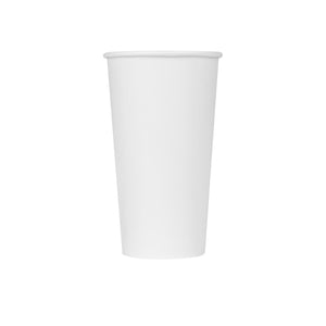 Coffee Cups with Logo - 20oz paper coffee cups - White (90mm) - 30,000 cups-Karat