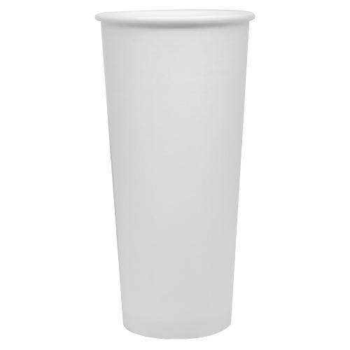 Disposable Coffee Cups - 24oz Paper Hot Cups - White (90mm) - 500 ct, Coffee Shop Supplies, Carry Out Containers