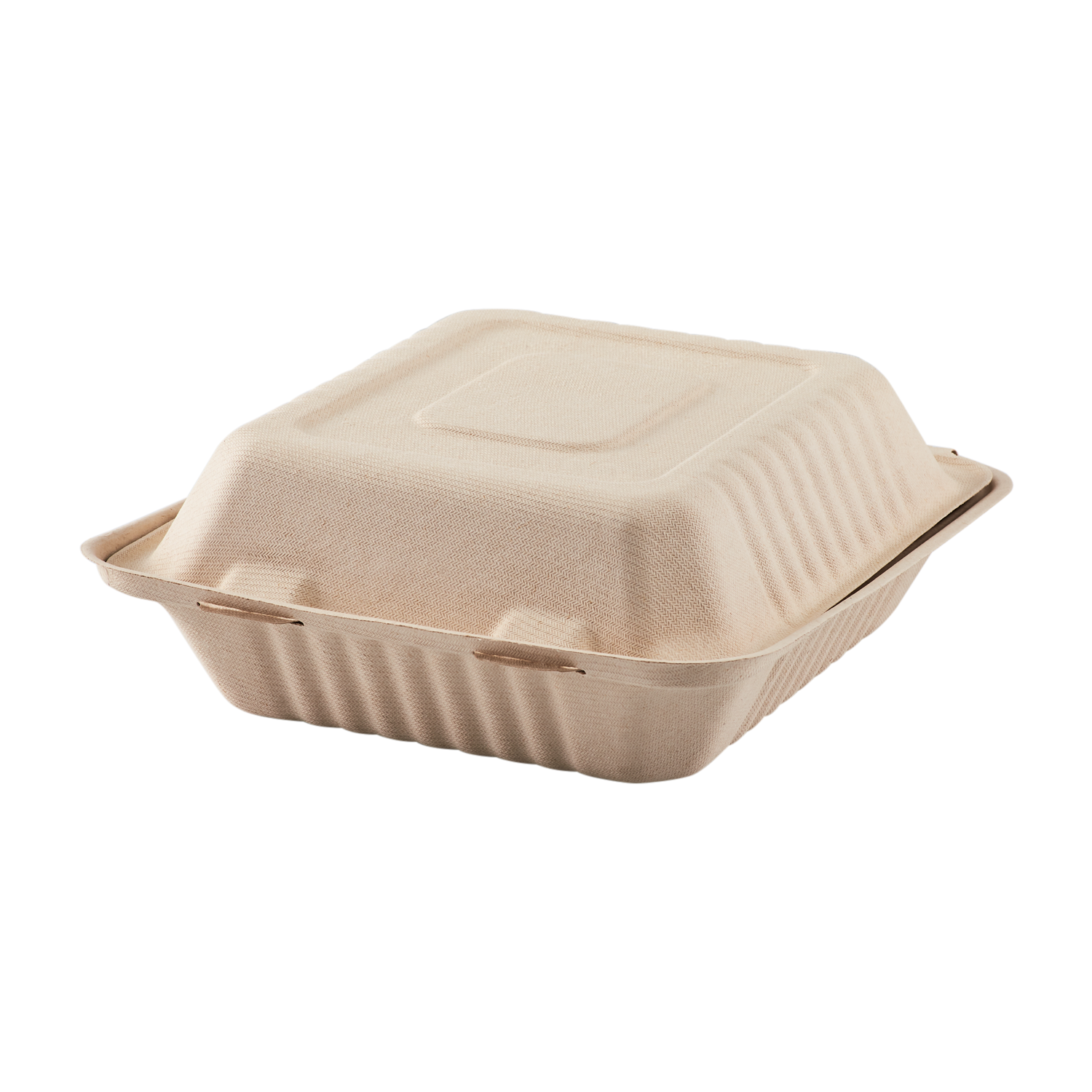 Jade Eco-Takeouts 9 x 9 3-Compartment Food Container by G.E.T. - EC-09-1-JA