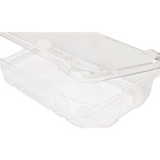 9x5 Hinged Containers - Half Clamshell Takeout Boxes - Karat PET Plastic - 250 ct-Karat