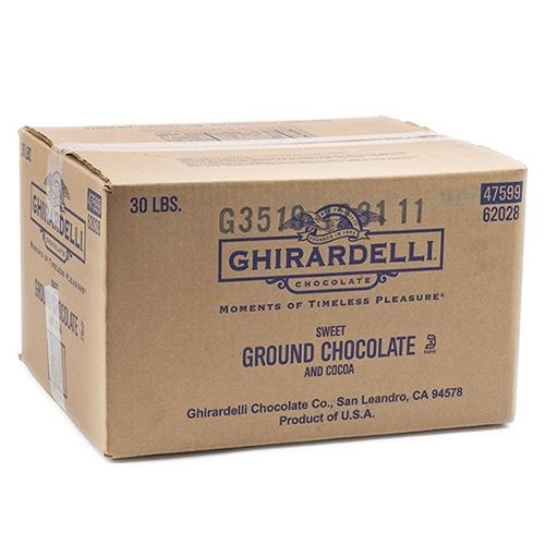 Ghirardelli Sweet Ground Chocolate and Cocoa Powder (30 lbs)-Ghirardelli