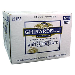 Ghirardelli Sweet Ground White Chocolate Flavored Powder (25 lbs)-Ghirardelli