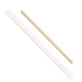 Compostable Paper Straws - 7.75" Giant (7mm) Straws - Karat Earth Paper Wrapped - Kraft (2,000 ct)-Karat