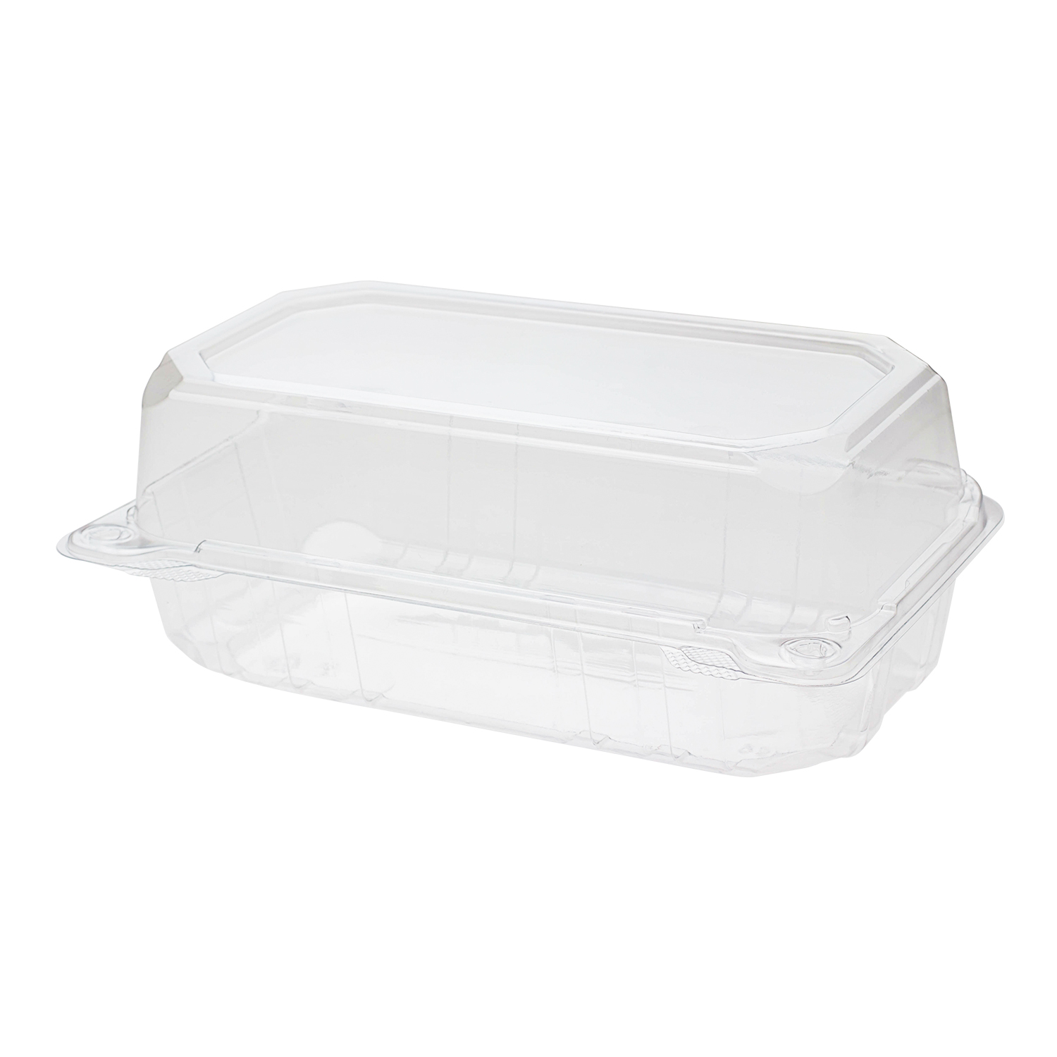 9x5 Hinged Containers - Half Clamshell Takeout Boxes - Karat PET