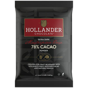 Hollander Masterpiece Base 78% Cacao Extra Dark Cocoa Powder (1.5 lbs)-Hollander