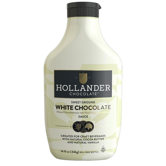Hollander Sweet Ground White Chocolate Sauce (14 fl oz)-Hollander