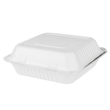 Extra Large Compostable Food Container - Karat Earth 9x9 Bagasse Containers - 200 ct-Karat