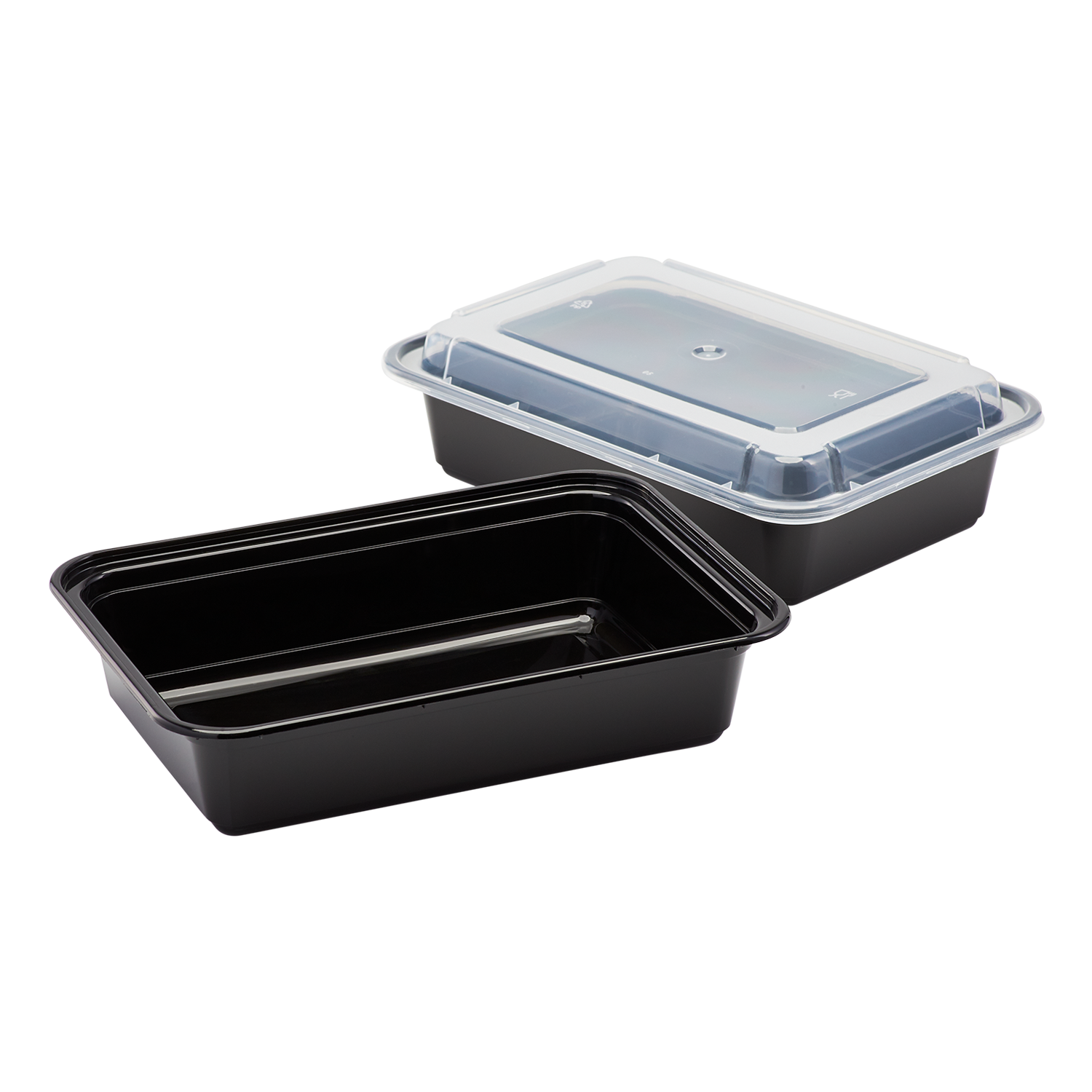 Glotoch Meal Prep Container, 38OZ 1 Compartment to Go Containers, Double  Use as