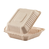 Extra Large Biodegradable Take Out Boxes - Karat Earth 9x9 Bagasse Containers - 200 ct-Karat