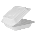 Extra Large Compostable Food Container - Karat Earth 9x9 Bagasse Containers - 200 ct-Karat