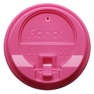 Karat 10-24oz Enclosure Lids - Pink (90mm) - 1,000 ct-Karat