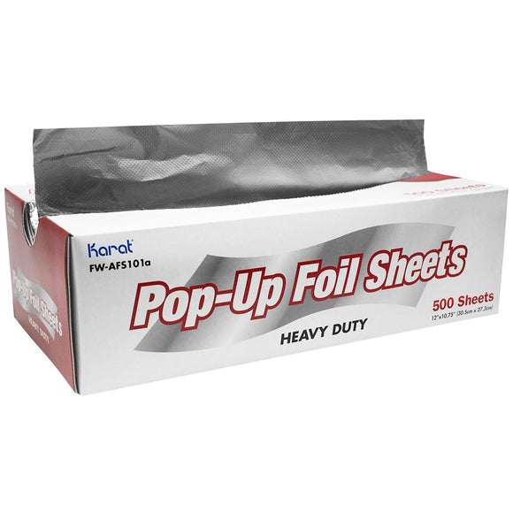 Karat 12 x 10.75 Heavy-Duty Pop-Up Aluminum Foil Sheets