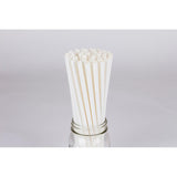 Karat Earth 10.25" Giant Paper Paper Straw (7mm) Wrapped - White (1,200 ct)-Restaurant Supply Drop