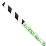 Karat Earth 10.25" Giant Paper Spiral Straws (7mm) Wrapped - Black & White (1,200 ct)-Restaurant Supply Drop