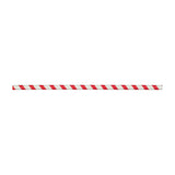 Karat Earth 10.25" Giant Paper Spiral Straws (7mm) Wrapped - Red & White (1,200 ct)-Restaurant Supply Drop