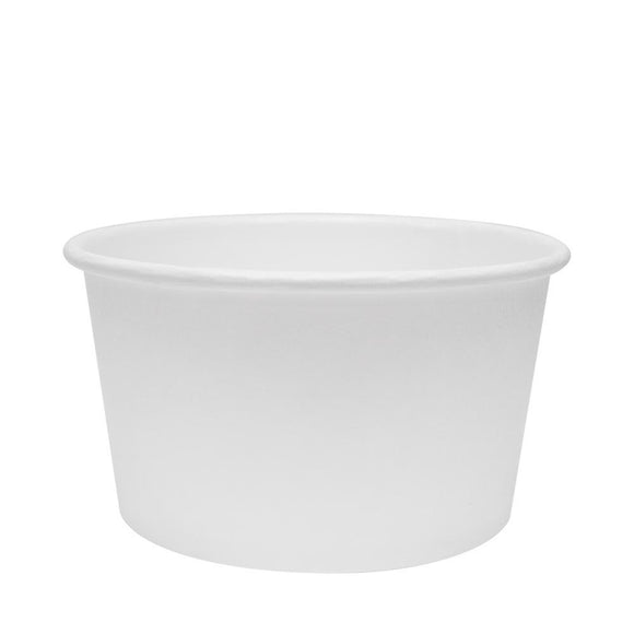 Karat Earth 12oz Eco-Friendly Paper Food Containers - White (114.6mm) - 500 ct-Karat