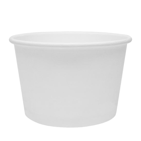 Karat Earth 16oz Eco-Friendly Paper Food Containers - White (114.6mm) - 500 ct-Karat