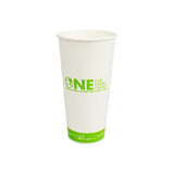 Karat Earth 22oz Eco-Friendly Paper Cold Cups - One Cup, One Earth - 90mm - 1,000 ct-Karat