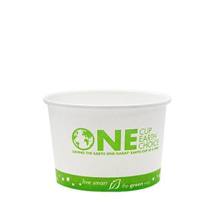 Karat Earth 8oz Eco-Friendly Paper Food Containers - Generic (90.8mm) - 1,000 ct-Karat