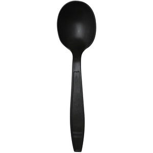 Karat Earth Heavy Weight Bio-Based Soup Spoons - Black - 1000 ct-Karat