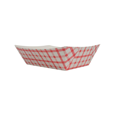 PAPER CHECKERED FOOD TRAYS & FOOD BOATS