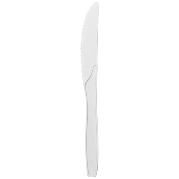 Karat PP Medium Heavy Weight Knives Bulk Box - White - 1,000 ct-Karat