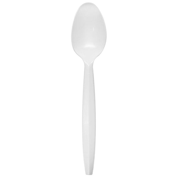 Karat PP Medium-Heavy Weight Tea Spoons Bulk Box - White - 1,000 ct-Karat