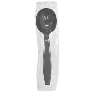 Karat PS Heavy Weight Soup Spoons - Black - Wrapped - 1,000 ct-Karat