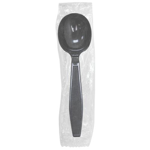 Karat PS Heavy Weight Soup Spoons - Black - Wrapped - 1,000 ct-Karat
