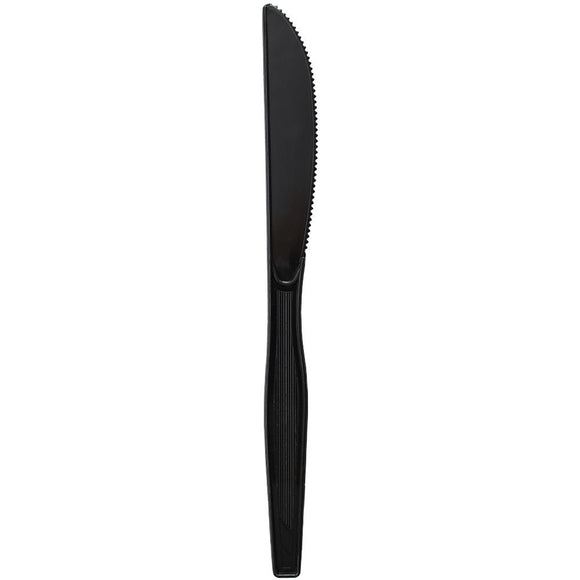 Karat PS Medium-Heavy Weight Knives Bulk Box - Black - 1,000 ct