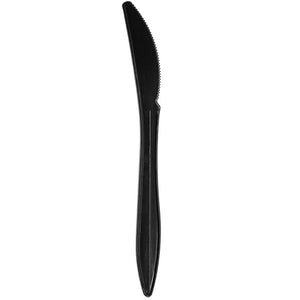 Karat PS Medium Weight Knives Bulk Box - Black - 1,000 ct-Karat