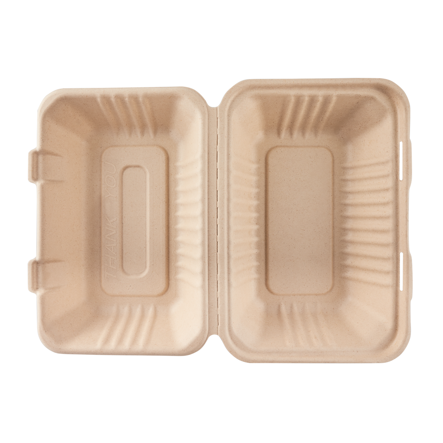 Small Biodegradable Takeout Boxes - Karat Earth 6''x6'' Compostable Ba