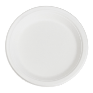 Karat Earth 9'' Compostable Bagasse Round Plates - 500 ct