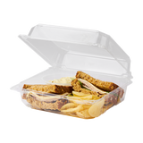 Large PLA Carry Out Containers - 8x8 Compostable Box - Karat Earth-Karat