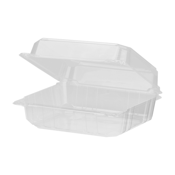 Large PLA Carry Out Containers - 8x8 Compostable Box - Karat Earth-Karat