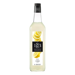 Lemon Syrup 1883 Maison Routin - 1 Liter Bottle-1883 Maison Routin