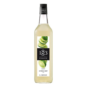 Lime Syrup 1883 Maison Routin - 1 Liter Bottle-1883 Maison Routin