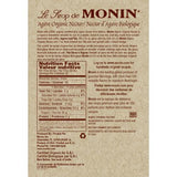 Monin Agave Nectar Organic Sweetener Syrup (750 mL)-monin