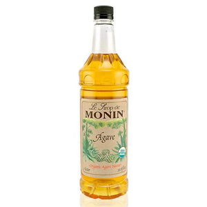 Monin Agave Nectar Organic Sweetener Syrup Bottle - 1 Liter-monin