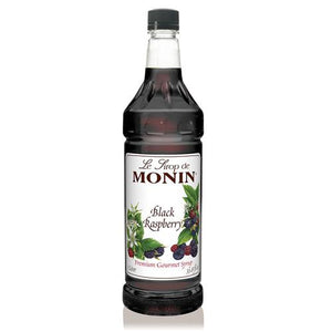 Monin Black Raspberry Syrup Bottle - 1 Liter-monin