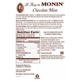 Monin Chocolate Mint Syrup Bottle - 750ml-monin