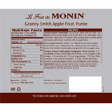 Monin Granny Smith Apple Fruit Puree (1L)-monin