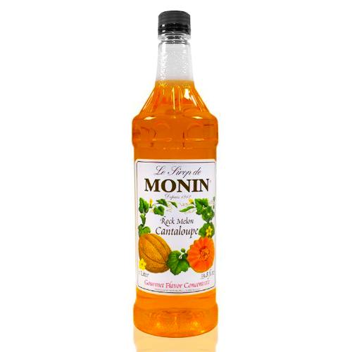 Monin Rock Melon Cantaloupe Syrup Bottle - 1 Liter-monin