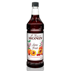 Monin Stone Fruit Syrup Bottle - 1 Liter-monin