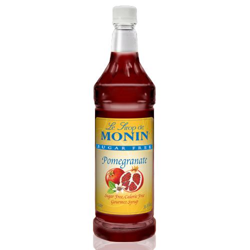 Monin Sugar Free Pomegranate Syrup Bottle - 1 Liter-monin