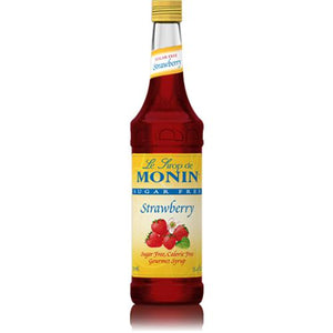 Monin Sugar Free Strawberry Syrup Bottle - 750ml-monin