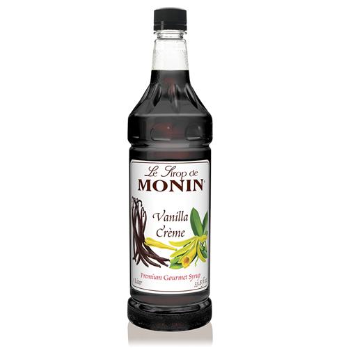 Monin Vanilla Creme Syrup Bottle - 1 Liter-monin