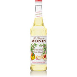 Monin White Peach Syrup Bottle - 750ml-monin