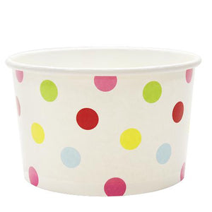 Paper Food Containers - 20oz Food Containers - Dots (127mm) - 600 ct-Karat