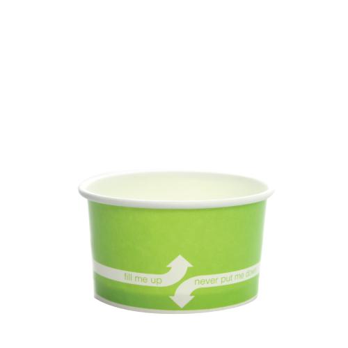 Paper Food Containers - 5oz Food Containers - Green (87mm) - 1,000 ct, Coffee Shop Supplies, Carry Out Containers